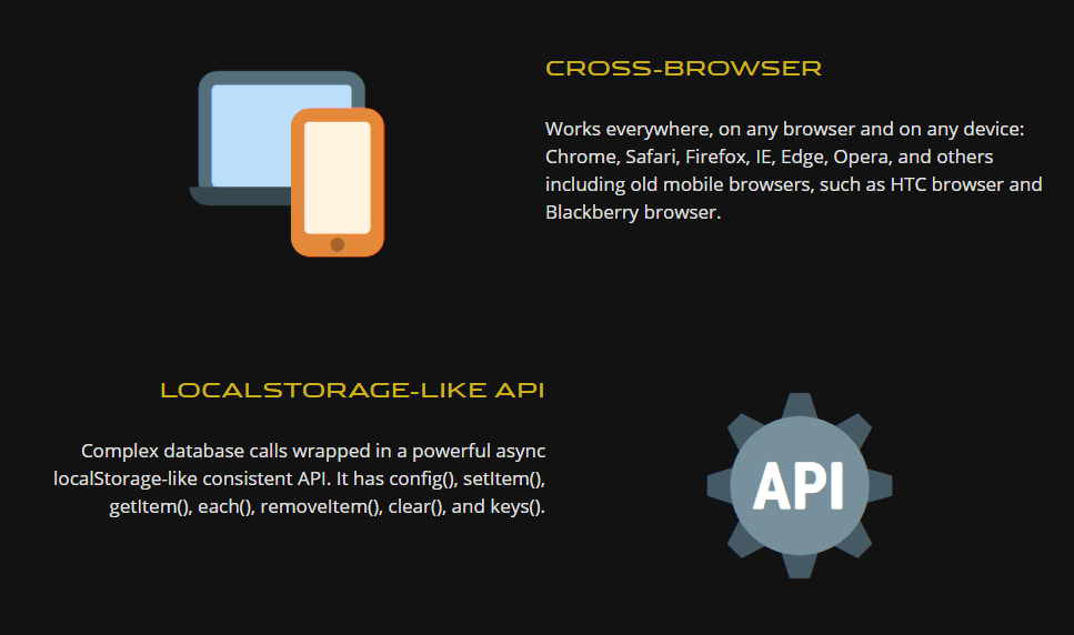 fridge features: cross-browser, localStorage-like API